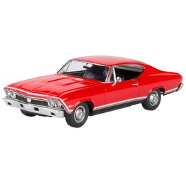 Revell 85-4445 '68 Chevy Chevelle SS 396 Model Car Kit 1:25 Scale, Skill Level 5 Plastic Model Building Kit, Red, Small, 126-Piece