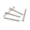 Ruikcoll M4 Connection Screws with Sleeves, Sleeve Screws, Nickel-Plated Steel