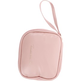 Bolsa de Almacenamiento para Toallas Sanitarias de Gran Capacidad Organizador de Accesorios para Mujeres y Niñas con Color Rosa para Uso Diario
