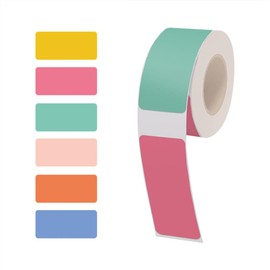 150 Pcs 14 x 30mm Rectangular Color Coding Labels Color Printing Thermal Label Stickers Rectangle Printable Sticker Labels Inventory Colored Stickers Multi 2