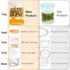 Glass Pickle Jar with Strainer Flip, 46 FL OZ Pickle