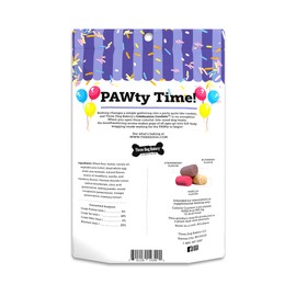 Three Dog Bakery Celebration Confetti with Vanilla, Strawberry and Blueberry Crunchy Dog Treats - 8oz