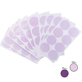 Uv Stickers Sun Patch for Sunscreen, 0.8 inch Round Shaped Sunblock Patches Stickers for UV Protection (160 Pcs per Pack) Purple