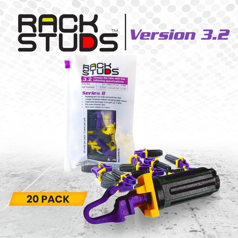 Rackstuds P20 Series II - Server Rack Screws 20-Pack |