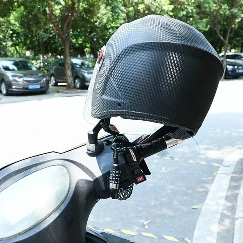 Candado Para Casco De Moto O Bici Con Combinación 4