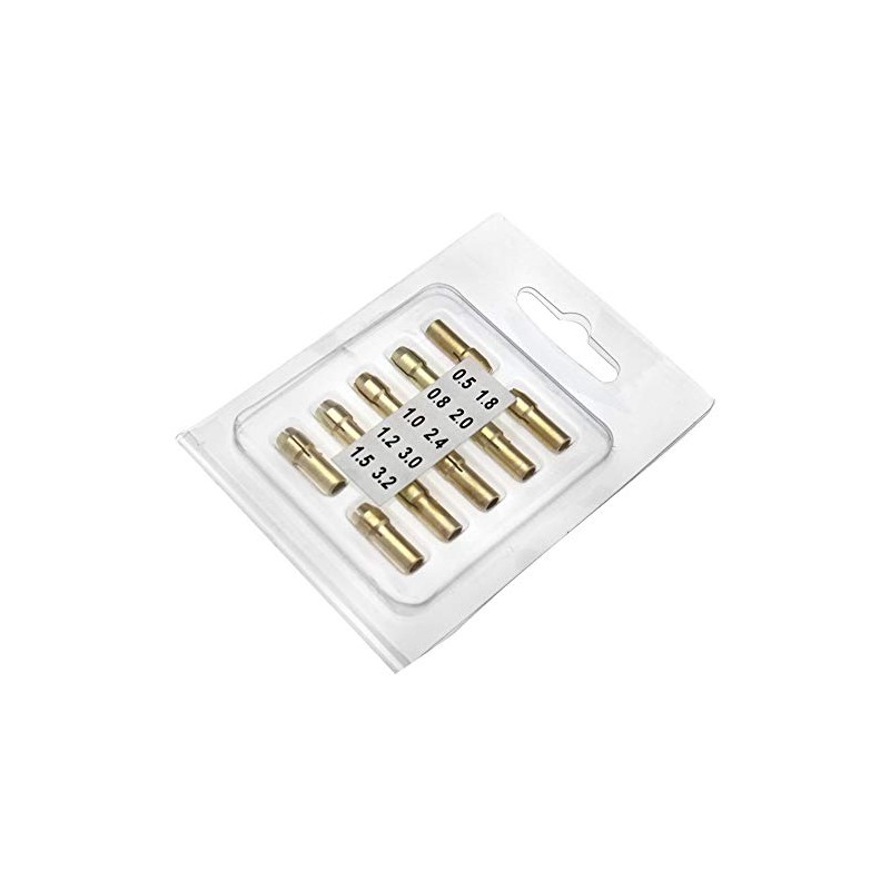 Be In Your Mind 10pcs 0.5-3.2mm Brass Drill Chuck 5mm