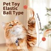 JIGCEN 3 Pack Cat Toy Ballm, Indoor Entertainment Feather Mixed
