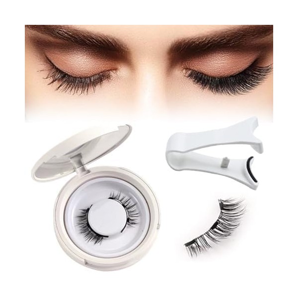 MOVVIYE Magnetic Eyelashes, Magnetic Eyelashes with Applicator, 2025 New Reusable