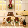 Jutom 4 Pcs Lighted Christmas Wreath 10 Inch Artificial Christmas