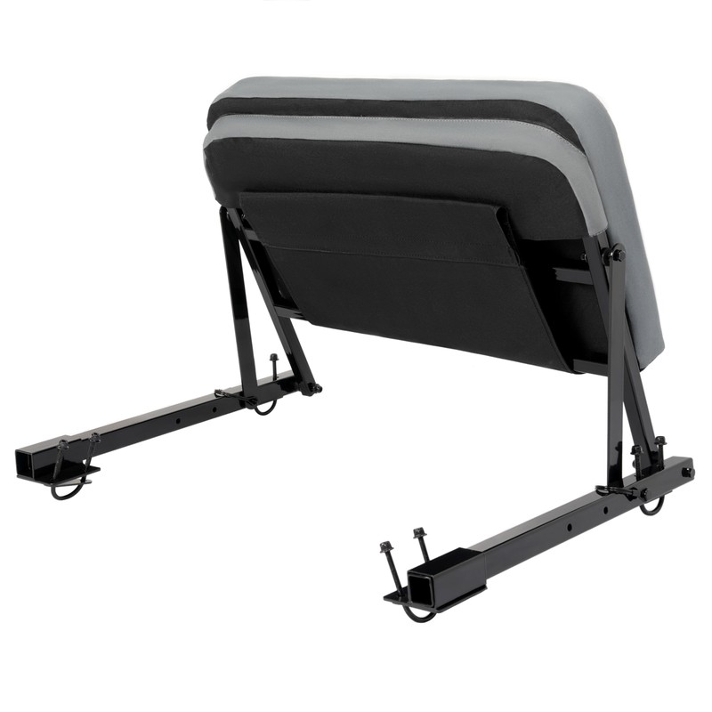 HECASA Universal ATV Backrest Adjustable Foldable Seat Back Cushion Bench
