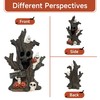 YeehaWhoo Halloween Tree Stump with LED Light, 7.48 inch Resin