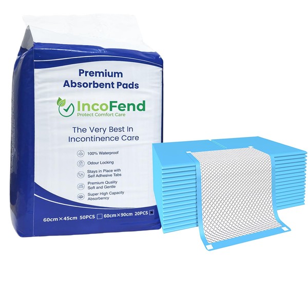 Incofend Incontinence Bed Pads Disposable Sheets Mats Absorbent Protection Super