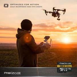 microSD Card V60 (128GB) - Tested for Full Size SD Card Devices | Up to 250MB/s Read, 130MB/s Write ProGrade Digital