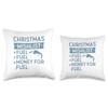 Christmas Wishlist 2022 Dear Santa Just Bring Fuel Throw Pillow