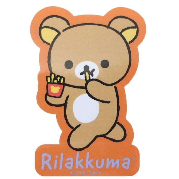 Rilakkuma [Big Seal] Die Cut Vinyl Sticker/Plain Rilakkuma Potato San-X