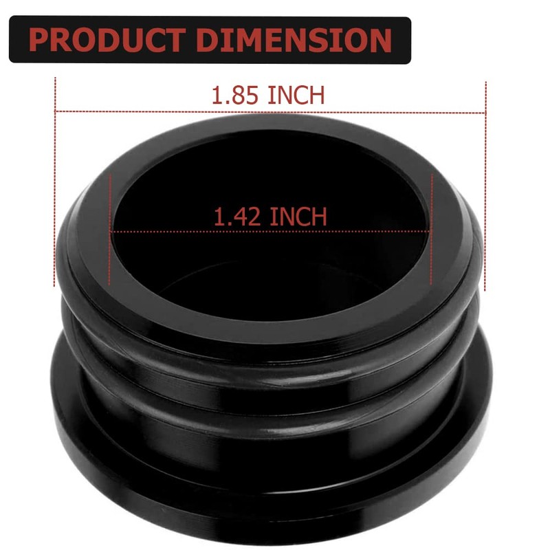FYWZ Turbo Resonator Plug Cover Cap, Alluminum Billet Resonator Plug