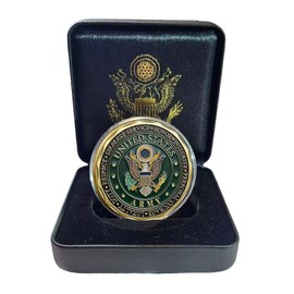 U.S. Army Soldier Military Challenge Coin - Symbol of Honor, Ideal for Military Collectors and Veterans Gift Box