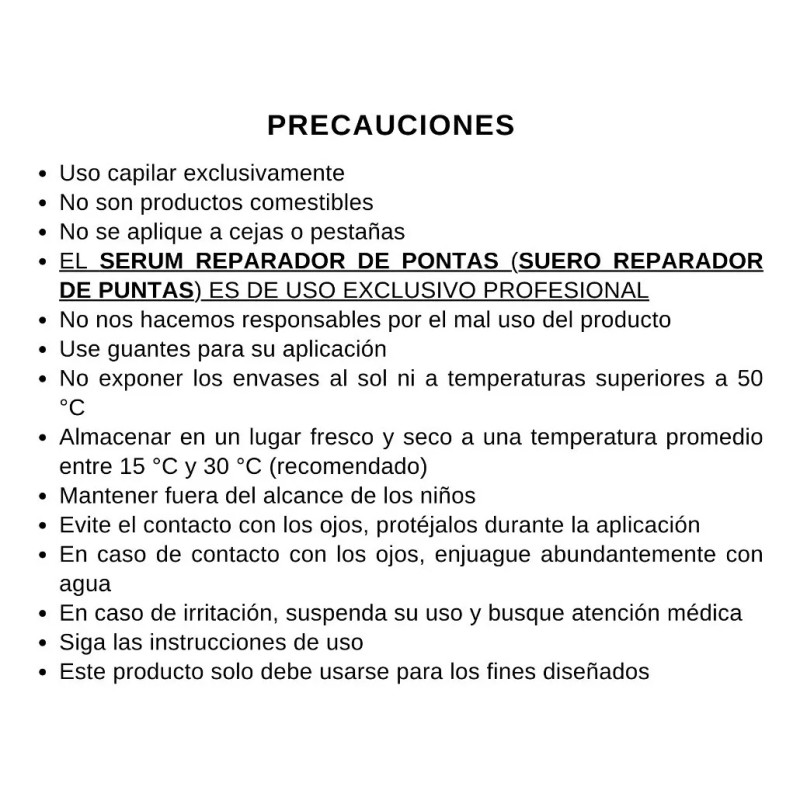 Serum Reparador De Puntas Let Me Be Protector Térmico Color