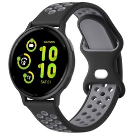 Meliya for Garmin Vivoactive 5 / Vivoactive 3 Watch Band, Garmin Venu 2 Plus / Venu Sq / Venu Watch Bands Women Men, Soft Silicone Sport Replacement Strap for Garmin Vivoactive 5, Vivoactive 3 Music, Venu 2 Plus, Venu Sq, Venu, Vivomove Sport, Forerunner