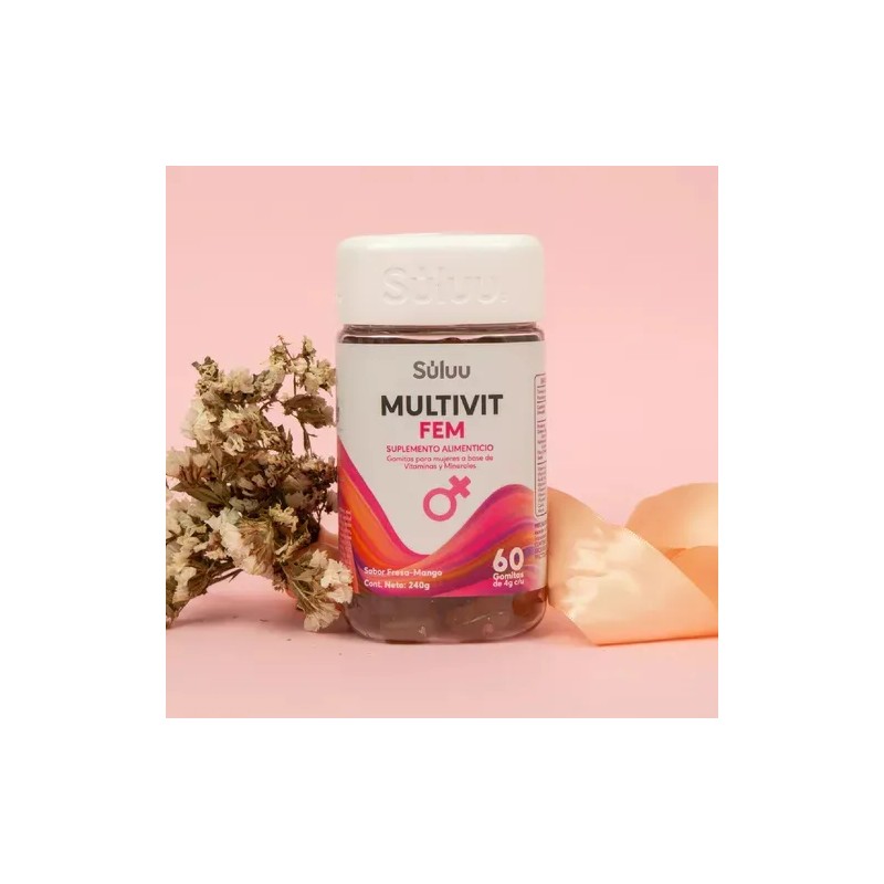 Suplementos Mujer Multivitamínico Vitaminas Sin Gluten Fresa-mango
