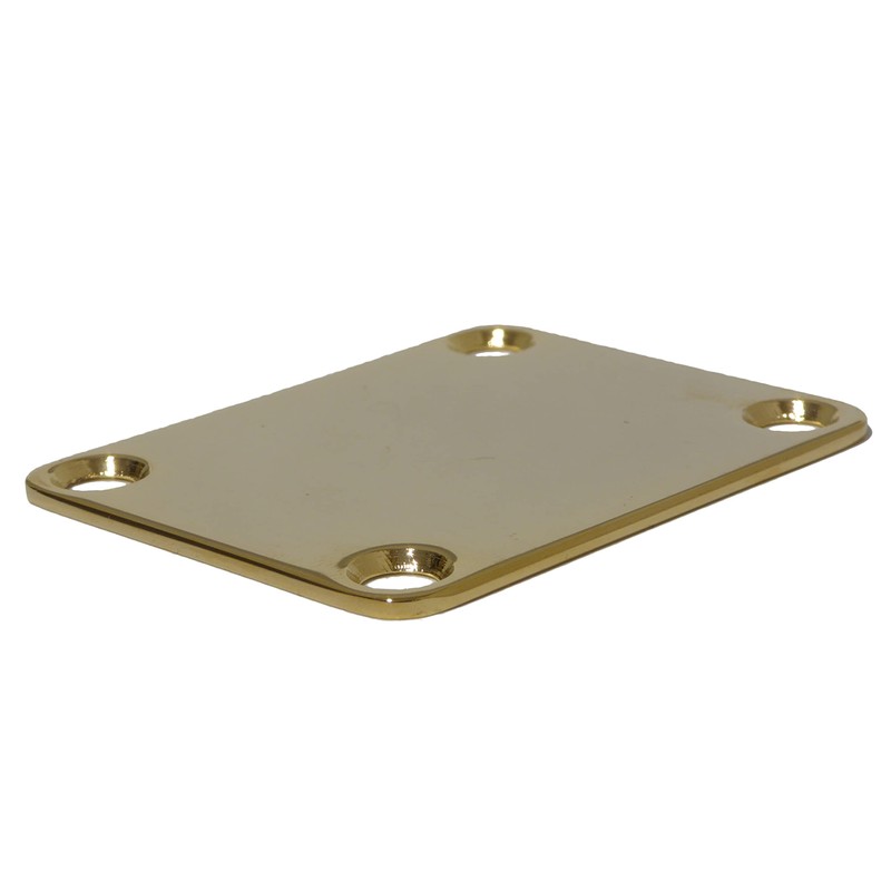 Guitar neck joint plate 51mm x 64mm in gold including