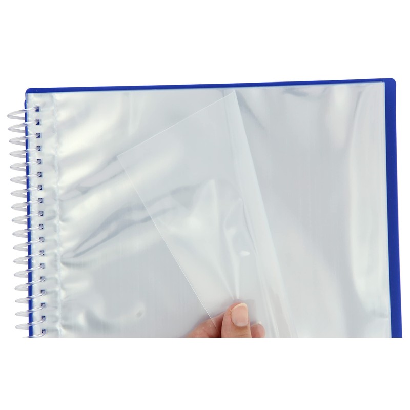 Oxford - Folder 40 Pockets, Opaque Plastic Cover, Navy Blue