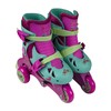 PlayWheels Trolls Glitter Convertible 2-in-1 Skates – Junior Size 6-9,