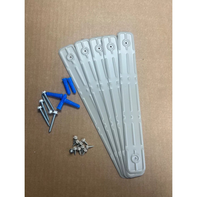 Downspout Straps CLAY ALUMINUM STRAP AROUND GUTTER DOWNSPOUT STRAPS 2x3