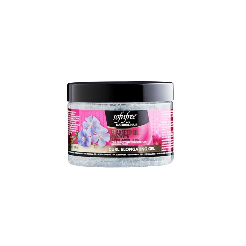 SOF N' FREE Curl Elongating Gel with Flaxseed Oil &