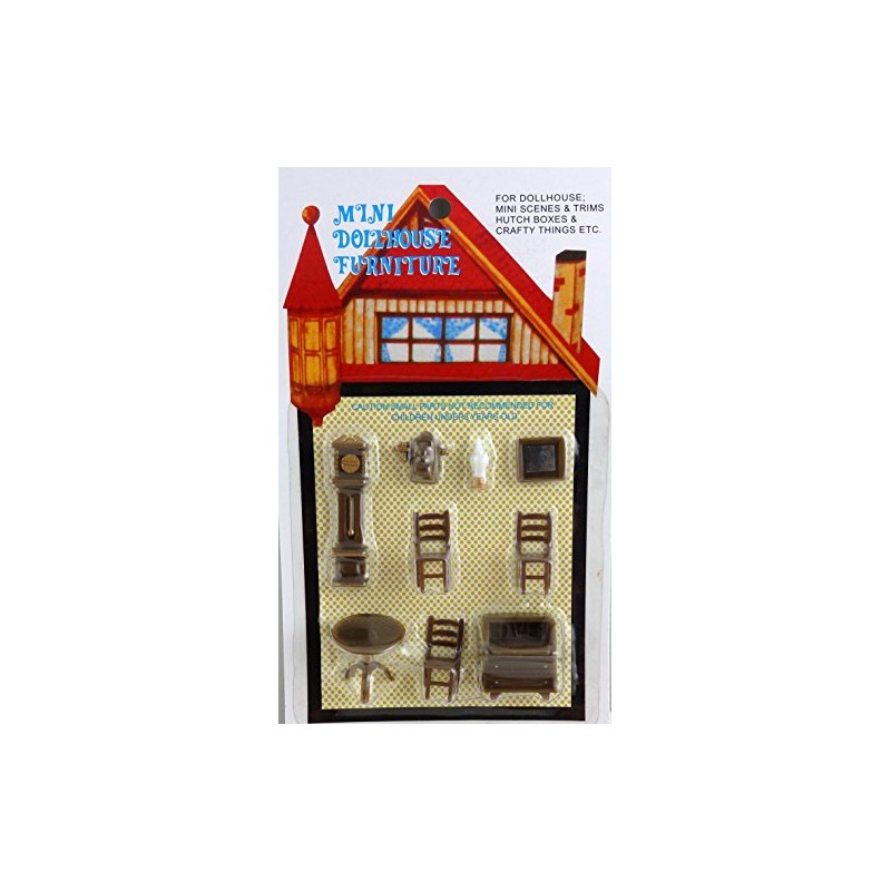 Puppenhaus Miniatur 1:48 Maßstab Kunststoff Möbel Set