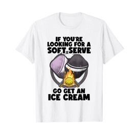 Pickleball Soft Serve Funny Pickleballer Lucky Pickleball T-Shirt, White