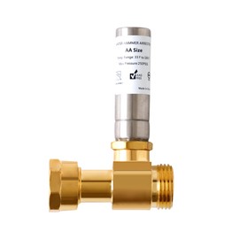 SECKWHALE, Stainless Steel Water Hammer Arrestor for Washing Machine, 3/4 Inch Swivel FHT x 3/4 Inch MHT, Washing Machine Water Hammer Arrestor, Straight