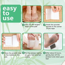 Parches Desintoxicantes Para Pies,150 Parches Detox Pies Para Estrés Corporal, Foot Pads Para Pies Ingredientes Naturales,Almohadillas Limpieza Profunda,Alivian Dolor Y Mejoran Sueño