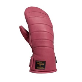 Swany Women's Libby Waterproof Breathable Moisture-Wicking Durable Leather Insulated Warm Skiing Winter Mittens, Sakura, Medium