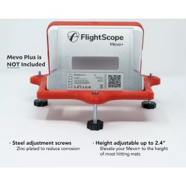 Unbranded Adjustable Alignment & Leveling Stand for FlightScope Mevo Plus 2023 Edition - Red, Base (No options)