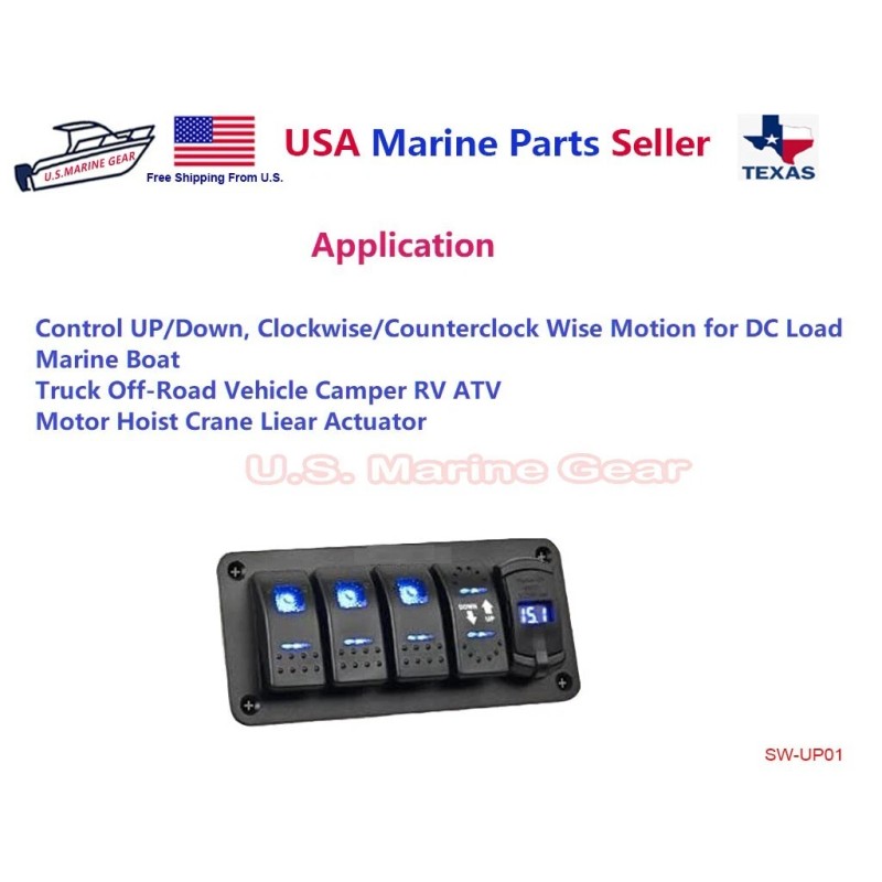 Mear Gear ON OFF ON Tilt Up Down Switch Rocker