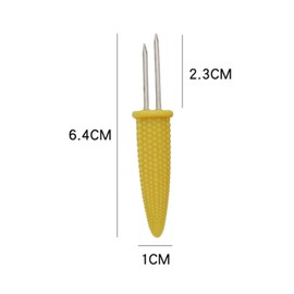 SHYSBV Pack of 20 Corn Skewers Stainless Steel Corn on the Cob Holder Grill Accessories - Corn on the Cob Skewers & Kebab Skewers for BBQ, Outdoor, Parties, Barbecuing