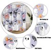 NYCCSM Halloween Bow Ghost Shower Curtain Hooks,71W x71H