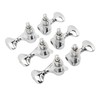 1:18 Gear Ratio Guitar Tuners Knob Enclosed Robust Silver Electric