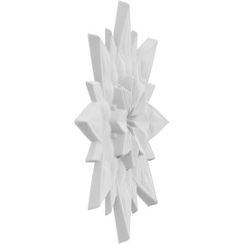 Ekena Millwork ROSC050X100PAXUF 5" W x 10" H x 7/8" P Large Jumbo Paxton Rosette, White