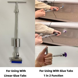 Cyundfix 176pcs Paintless Car Dent Removal Kit,Bodywork Hail Damage Repair,Auto Body Dent Removal Tools,Dent Pulling Slide Puller, Dings Remover Tools kit(176pcs M10 Slide Puller)