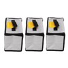 3PCS Lithium Battery Bag with Zipper Portable Fireproof Explosionproof Battery