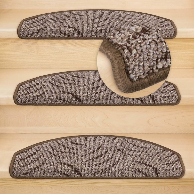 Kettelservice-Metzker Prerow Half Round Stair Mats Brown