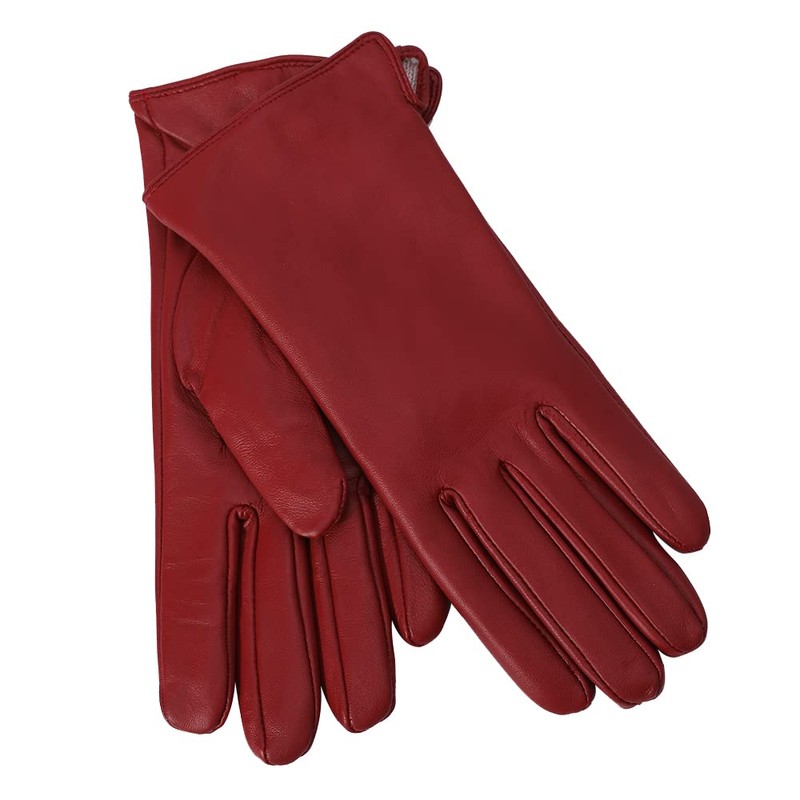 MGGMOKAY Womens Winter Leather Gloves Warm Cashmere Lined Touchscreen Driving