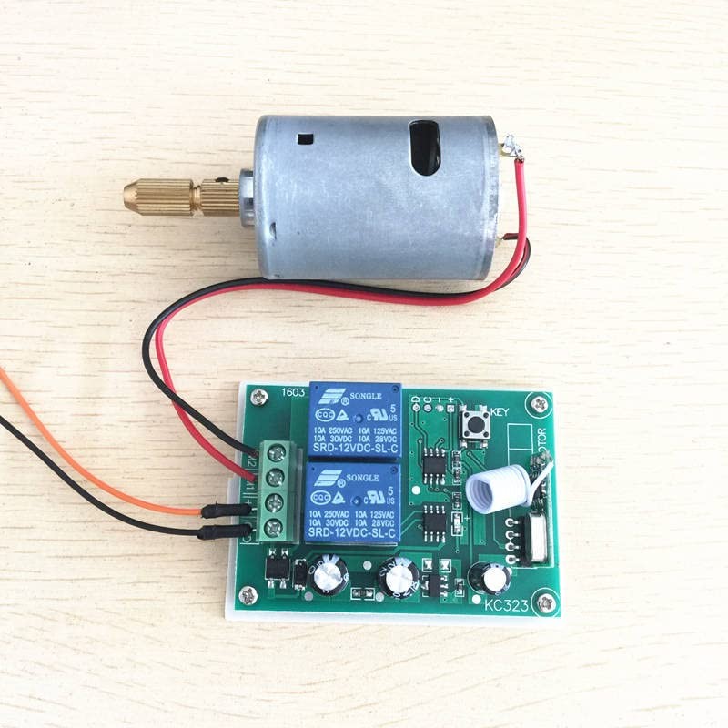 QIACHIP 12V DC Motor Forward and Reverse Relay Switch 3A,