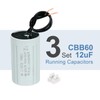 PATIKIL CBB60 12uF Running Capacitors, AC 450V 2 Wires 50/60Hz
