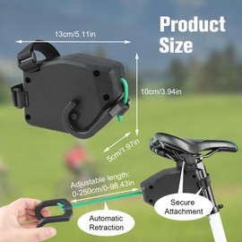 Tow Rope Bicycle Children, 2.5 m Retractable Parents Child Pull Rope Tow Rope Traction Rope Tow Strap Bicycle Pull System Load Capacity 550 lb Tow for MTB Bike Cycling Stretch Pull Strap