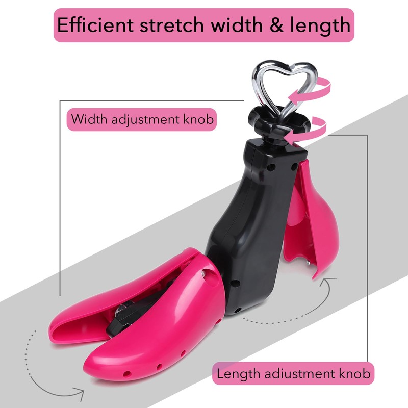 Exshoiu Shoe Stretcher Men Women, 4-Way Boot Stretcher Stretch Width