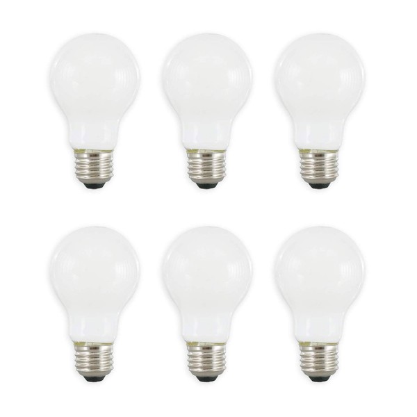 SYLVANIA LED TruWave Natural Series A19 Light Bulb, 40W Equivalent, Efficient 5.5W, Dimmable, 450 Lumens, Frosted 2700K, Soft White - 6 Pack (40816)