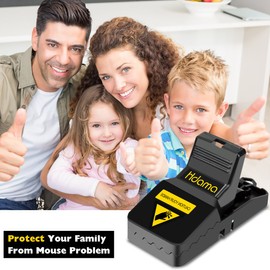 Hdama Hdama Mouse Trap, Mouse Traps That Work Small Mice Trap Outdoor Indoor Best Snap Traps for Mouse/Mice Safe and Reusable 6 Pack Quick Kill Mice Traps